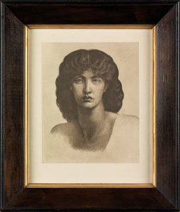 Jane Morris tanulmánya az Astarte Syriaca számára (fénynyomat) alkotó: Dante Gabriel Charles Rossetti