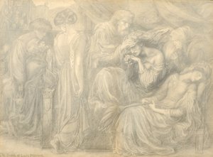 Lady Macbeth halála, 1875 körül alkotó: Dante Gabriel Charles Rossetti