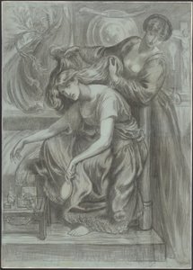 Desdemona haláléneke alkotó: Dante Gabriel Rossetti