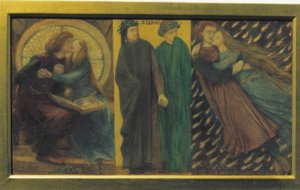 Paolo és Francesca da Rimini alkotó: Dante Gabriel Charles Rossetti