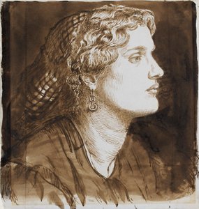 Fanny Cornforth portréja, 1860 alkotó: Dante Gabriel Rossetti