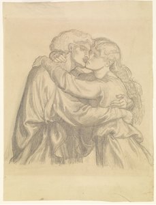 Az áldott Damozel - Tanulmány két szerelmes ölelkezéséről alkotó: Dante Gabriel Rossetti