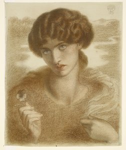 Vízi fűzfa - Női fej- és válltanu lmány alkotó: Dante Gabriel Rossetti