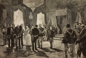 Prince of Naples, Alfonso Maria Giuseppe Alberto of Bourbon-Two Sicilies in sub-lieutenant uniform, at New Year