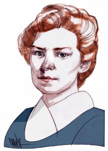 Ethel Lilian Boole Voynich, 2013 (digitális színes ceruzarajz)