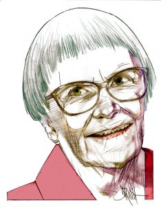 Harper Lee, 2022 (digitális színes ceruzarajz) alkotó: Dariush Radpour