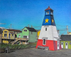 Lighthouse Pier, 2018 (ceruza, papír)
