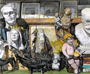 Window Shopping, 2019 (ceruza, papír) alkotó: Darrell Windjack