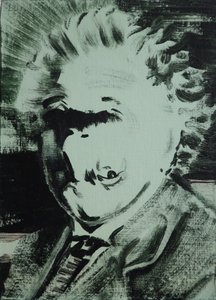 Einstein, 2013 (akril, tábla)