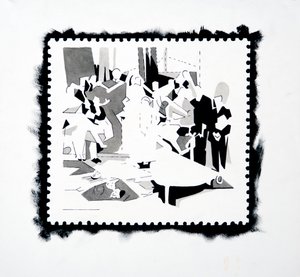 Pán ünnepe (bélyegtanulmány), 2019 (tinta, papír)