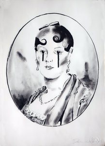 Ingre Girl 4, 2003 (tus, papír)