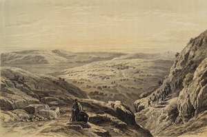 Cana, általános kilátás (színes litó) alkotó: David (after) Roberts