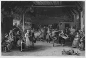 A Penny Wedding, a kép a Királyi Gyűjteményben (metszet)