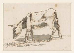 Legelő szamár, balról alkotó: David Alphonse de Sandoz Rollin