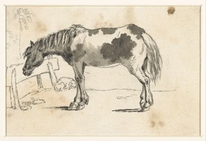 Álló ló és fekvő kutya alkotó: David Alphonse de Sandoz Rollin