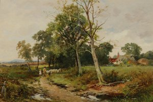 Egy Worcestershire Lane jelenet, 1904 körül