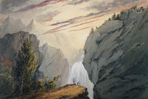 A vízesésnél kb. 1850.