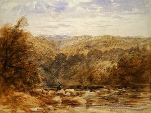Egy Derbyshire folyó alkotó: David Cox