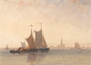Antwerpen, reggel alkotó: David Cox