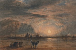 Strandjelenet - napfelkelte alkotó: David Cox
