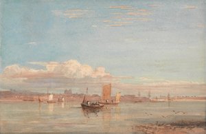 Greenwich Hospital a Woolwich Reach felől alkotó: David Cox