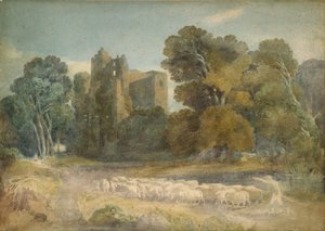 Kenilworth kastély Warwickshire-ben alkotó: David Cox