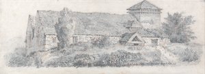 Llanfair Church, Észak-Wales, A Treatise on Landscape Painting and Effect in Water Colours (Értekezés a tájképfestészetről és a vízfestés hatásáról) című művéhez alkotó: David Cox