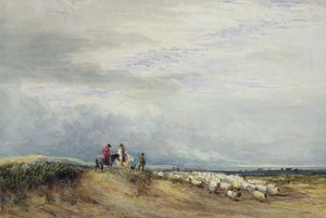 Lovasok Ulverstone-ban (wc papíron) alkotó: David Cox