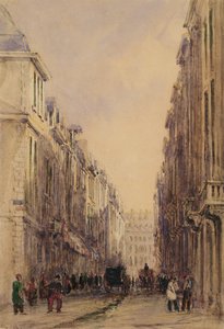 Rue Vivienne, Párizs (wc papíron) alkotó: David Cox