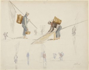 A halászokról szóló tanulmányok alkotó: David Cox