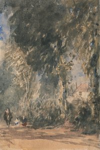 Az apátsági kapu a Greenfield House felé nézve alkotó: David Cox
