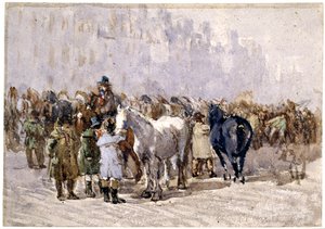 Birminghami lóvásár, 1841-49 körül alkotó: David Cox