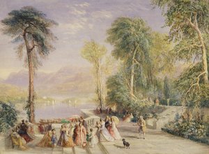 Windermere a Regatta alatt alkotó: David Cox