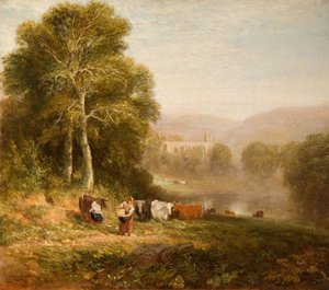 Boltoni apátság, 1844. alkotó: David Cox the elder