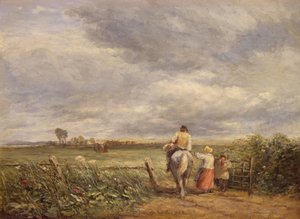 A szénaföldre megy, 1853. alkotó: David Cox the elder