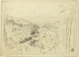 Pont Pwl Gwyn, Usk folyó alkotó: David Cox the elder