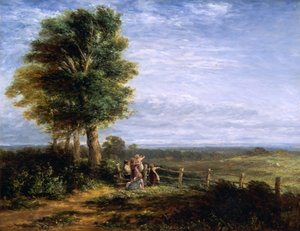 A pacsirta, 1849. alkotó: David Cox the elder