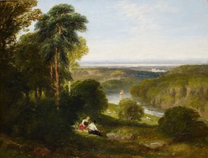 A Wyndcliffe, Wye folyó, 1842.