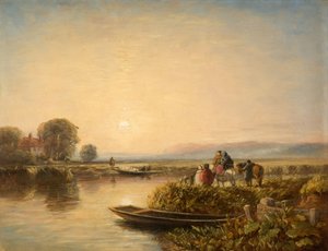 A kompra várva – reggel, 1851. alkotó: David Cox the elder