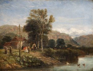 A kompra várva, 1845. alkotó: David Cox the elder