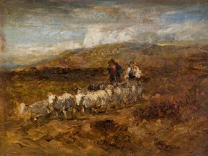 Walesi juhászok, 1841. alkotó: David Cox the elder