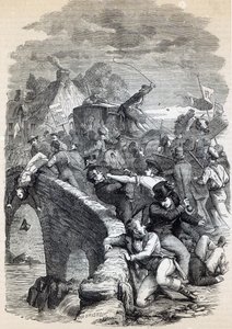 Választási zavargás Hawickban, 1837, illusztráció az 1895-ben megjelent „Cassell Illustrated History of England” c. alkotó: David Henry Friston