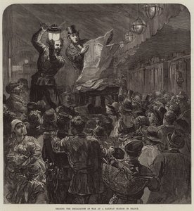 A hadüzenet olvasása egy franciaországi pályaudvaron alkotó: David Henry Friston