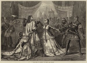 Jelenetek a Drury Lane Színházban bemutatott The Talisman című előadásból