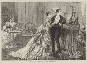 Jelenet a Lady Flora című előadásból, az Udvari Színházban alkotó: David Henry Friston