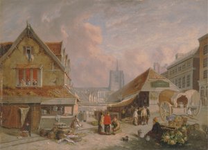 Az Old Fishmarket, Norwich alkotó: David Hodgson