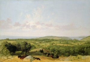Kilátás a Narragansett-öbölre, Warwick közelében, Rhode Islanden alkotó: David Johnson