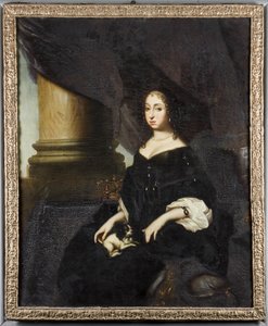 Hedvig Eleonora holstein-gottorpi hercegné portréja (1636-1715) alkotó: David Klöcker Ehrenstrahl