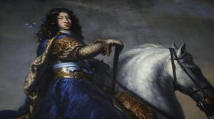 XI. Károly svéd király lovas portréja alkotó: David Klöcker Ehrenstrahl