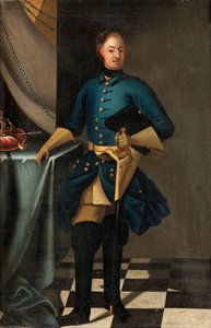 XII. Károly svéd király portréja 1682-1718, c. 1716 alkotó: David Krafft von